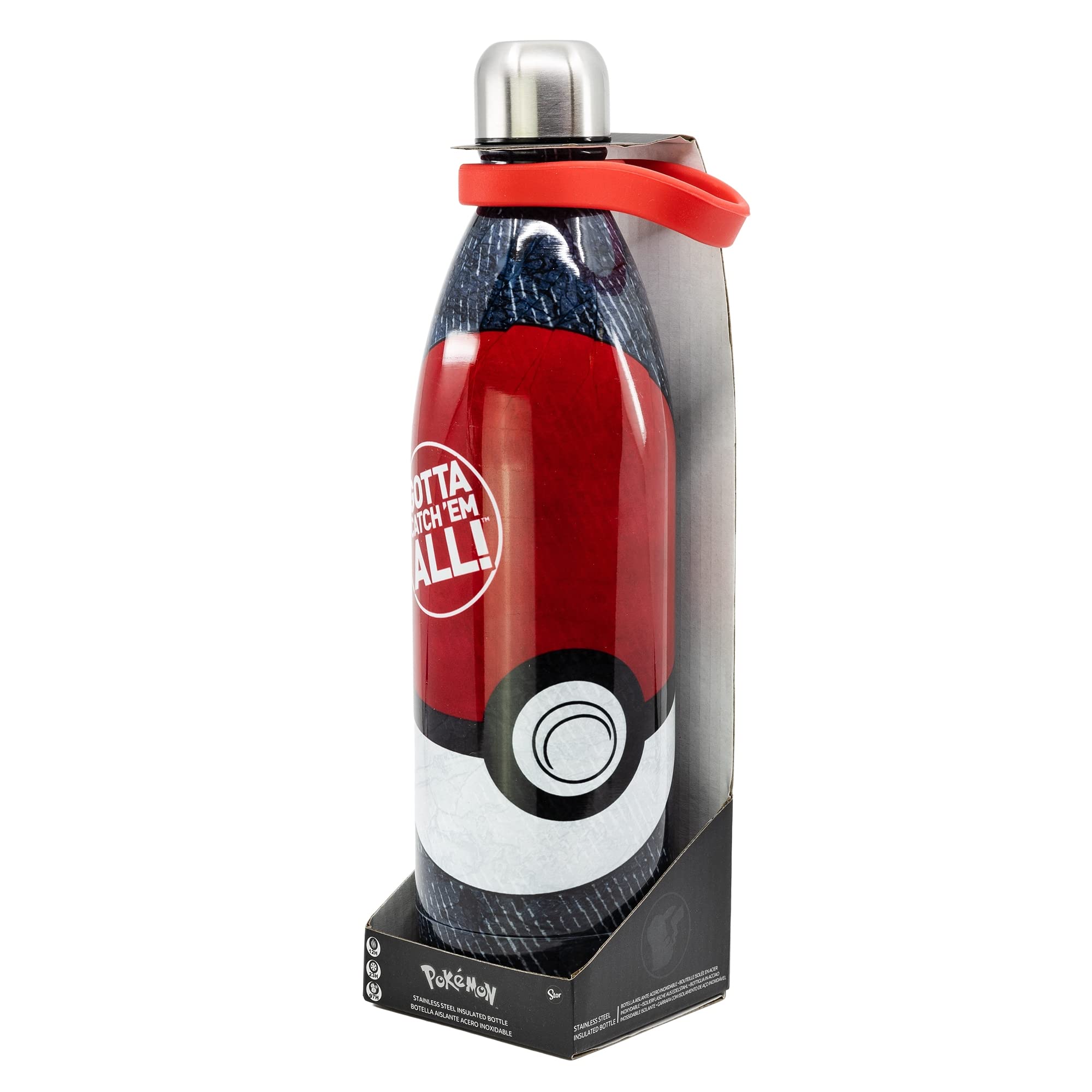 Pokemon Thermo-Wasserflasche mit großem Fassungsvermögen, 1 Liter