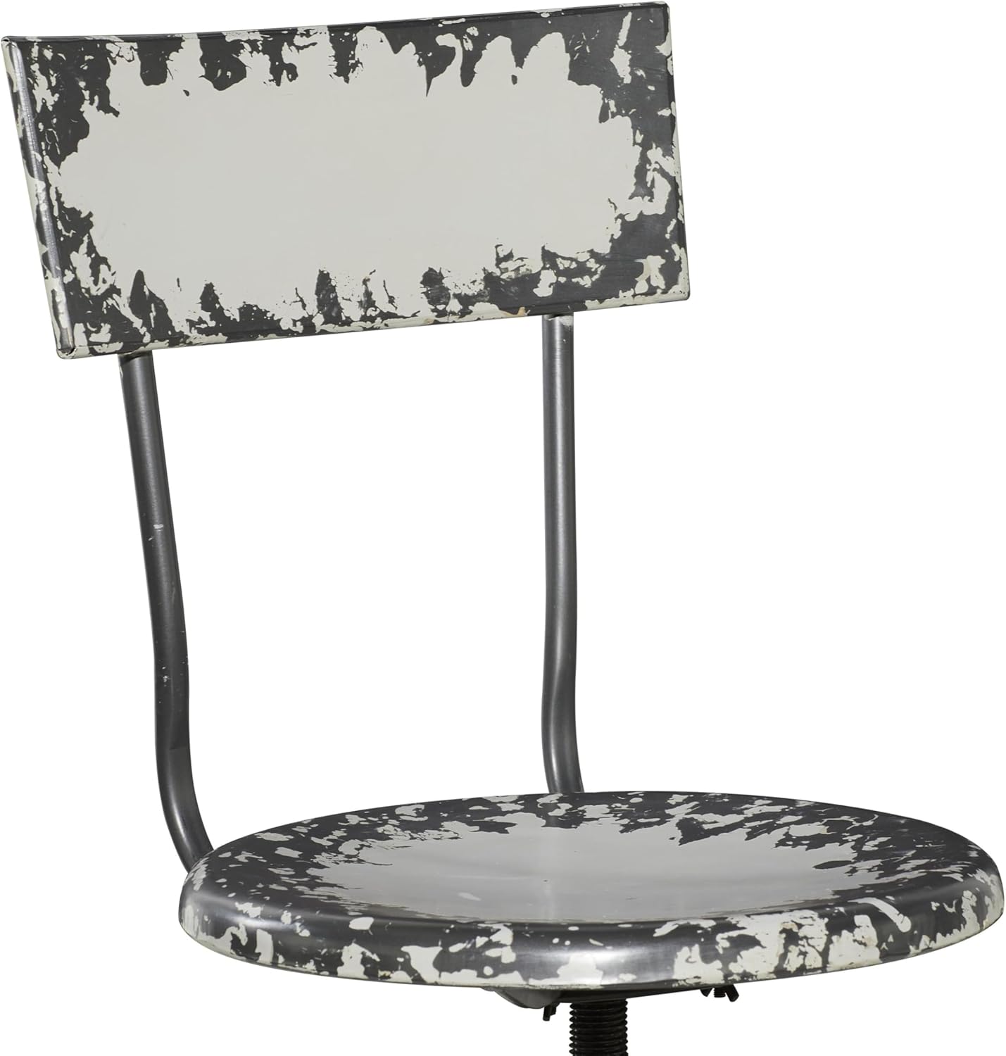 Deco 79 Metal Bar Stool with Backrest, 18" x 18" x 41", Beige