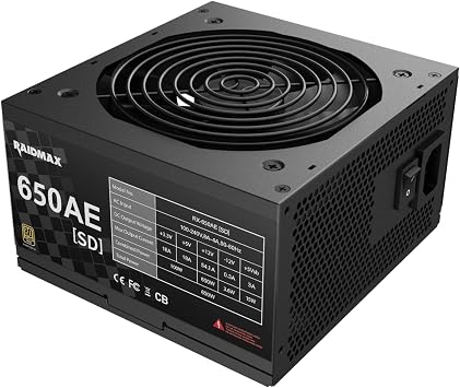 RAIDMAX RX-AESD Series Power Supply, ATX 3.1 & PCIe Gen 5 Ready, SI OEM Direct Cable Version, 80+ Gold, Brown Box Packaging, Reliable PSU for NVIDIA RTX 50 & AMD RX 90 Series 850, Watts