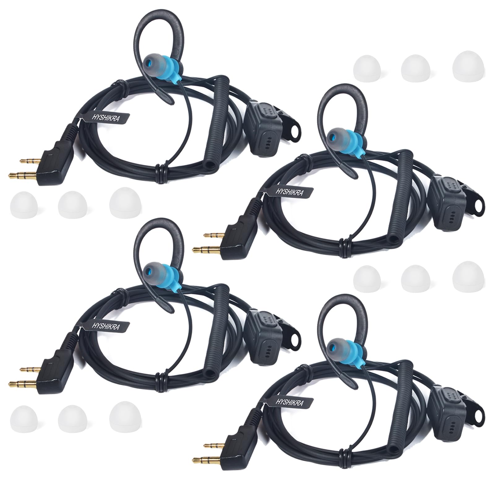 Auricular para walkie talkie anticaídas en forma de G compatible con Retevis RT24 7
