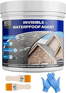 17oz Clear Transparent Waterproof Coating,Liquid Invisible Water Proof Agent for Roofs Walls,Garden,Bathroom,Kitchen Indoor & Outdoor Waterproof Sealant