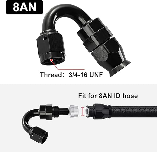 Miniatura 41 de Teflon E85 - Adaptador para manguera de combustible (NEGRO)