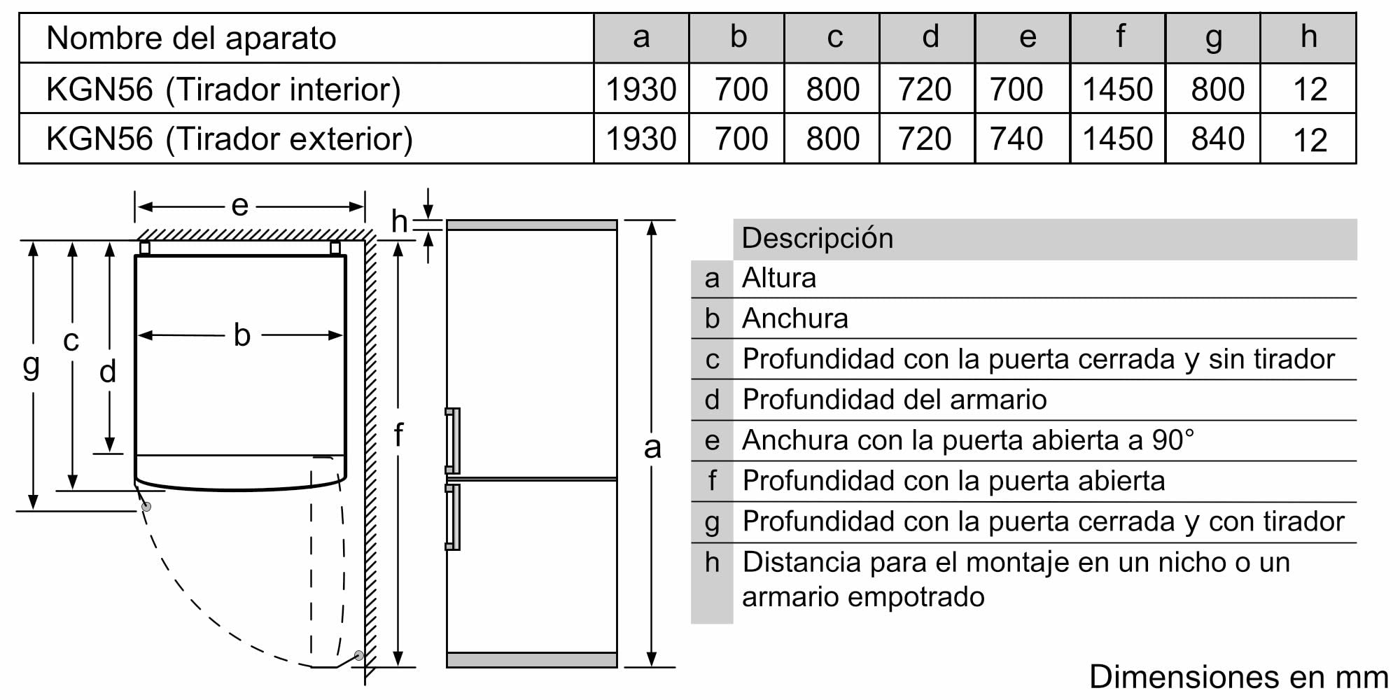Bosch Serie 4 KGN56XIDR Frigorífico combinado de libre instalación, 193 x 70 x 80, D, 400 l , NoFrost, Acero Inoxidable