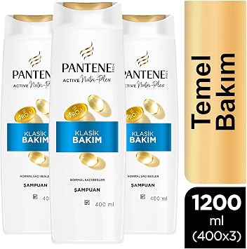 PANTENE Temel Bakım Şampuan 400 ml 3lü paket