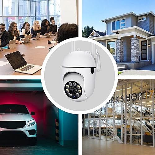 Miniatura 3 de Cámaras de seguridad para exteriores, con detección de movimiento, audio de 2 vías, almacenamiento de 128 GB, WiFi de 2.4 GHz, visión nocturna a