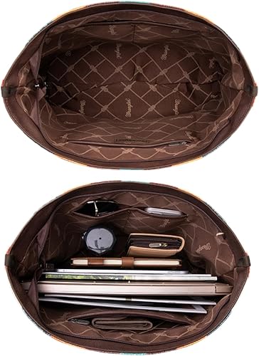 Miniatura 6 de Montana West Wrangler - Bolso de mano para mujer, de lona, bolso azteca