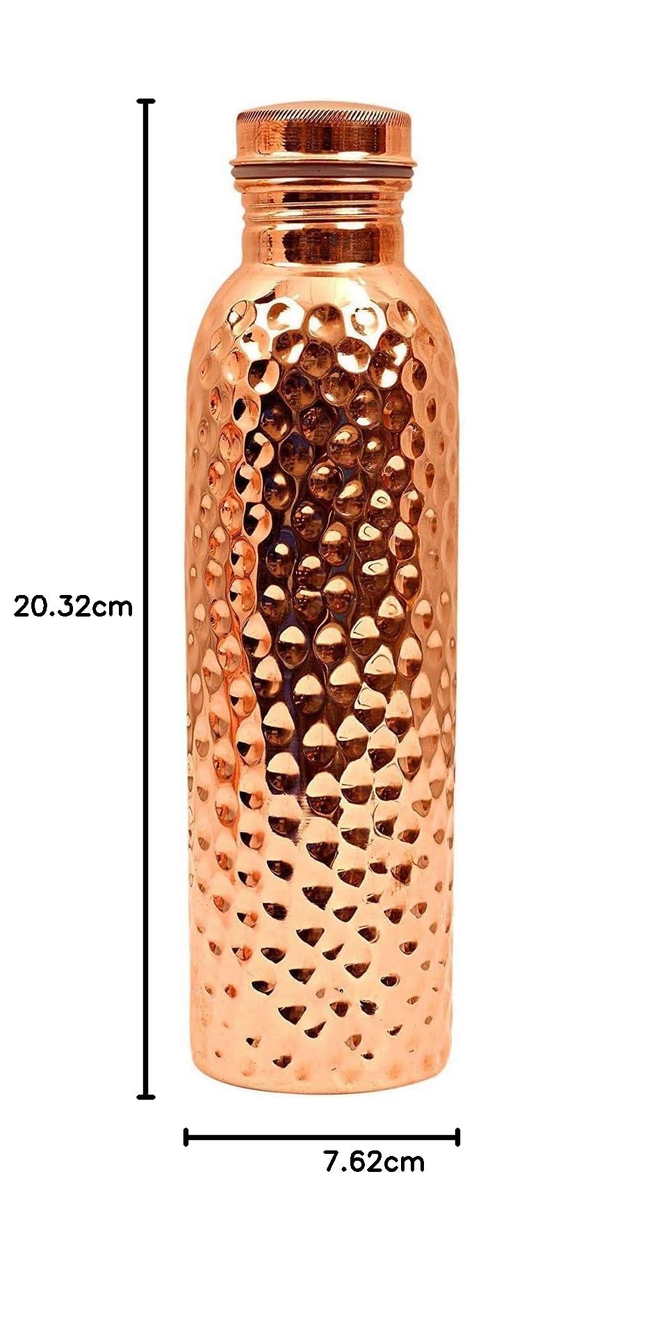 Kupfer 1000ML Wasserflasche mit 4 Kupferglas je 250ml, Kupfer Utesnsils für Wate Aufbewahrung, Küchenartikel, Trinkgeschirr Geschenkset