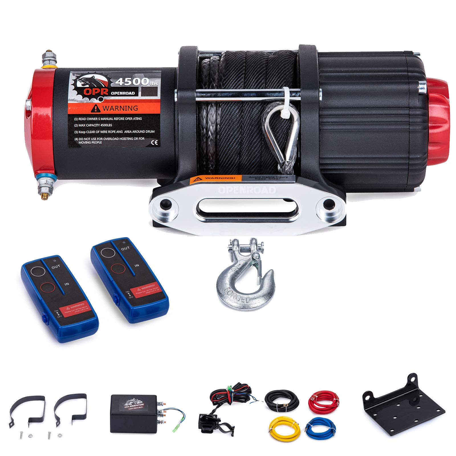 Buy OPENROAD 4500Lbs 12 Volts Electric Winch, Winch for ATV/UTV/Boat