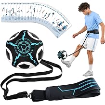 ZVD Soccer Juggling Trainer,Adjustable Waist Belt Kick Throw Solo Practice