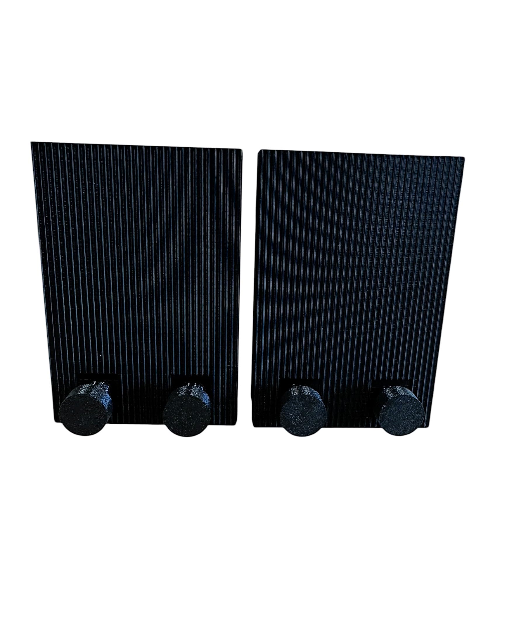 Aquarium LED Light Riser Stand, Suitable For Hygger, Aquasky Or Seamarine. Adjustable Fixed Height 100mm Or 150mm Set Of 2 Upto 20mm Tank Thickness (Aquasky, Black, 100mm - (3.9"))