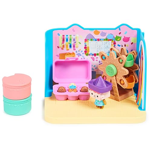 Gabby's Dollhouse, Baby Box Cat Craft-A-Riffic Room con Figura Exclusiva, Accesorios, Muebles y Entrega de Casa de Muñecas, Juguetes para Niños de 3 años en adelante