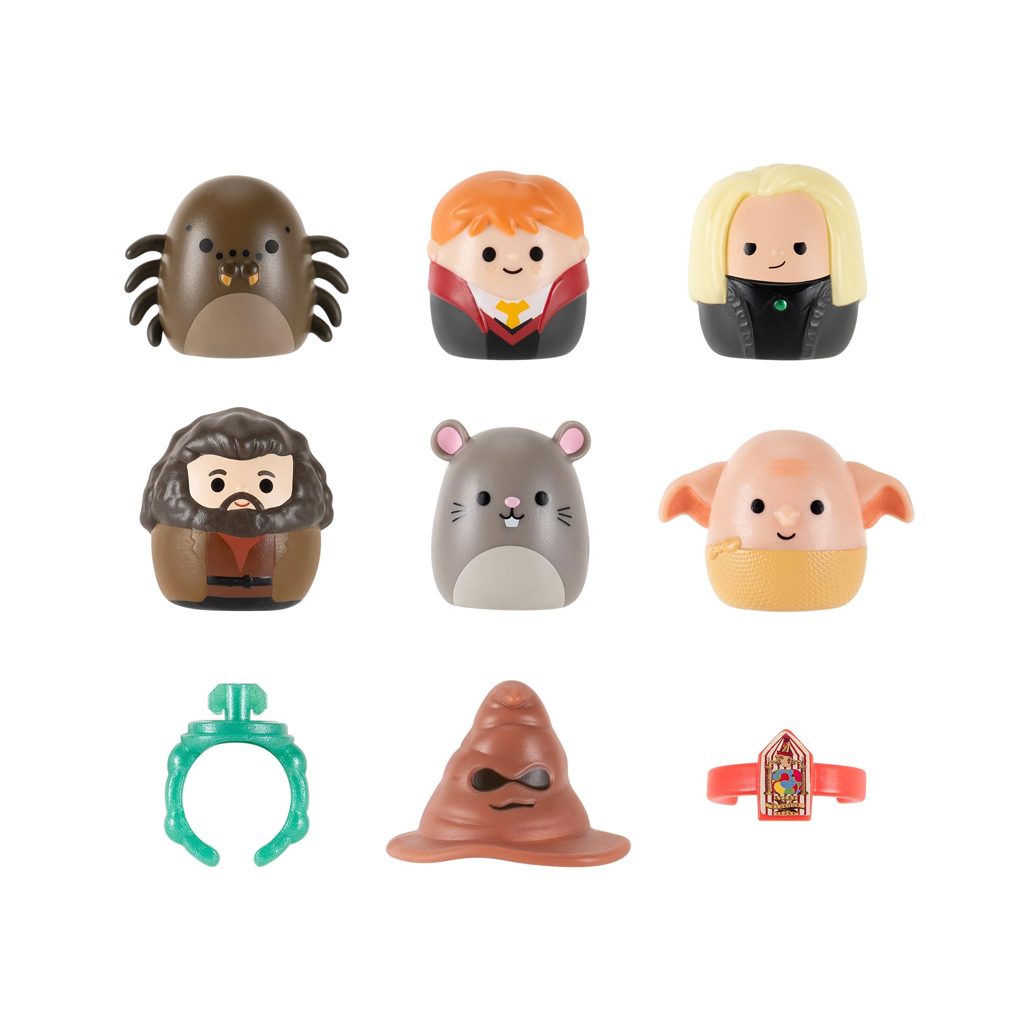 Squish-a-longs “Harry Potter” Mini-Squish + Accessory 6-Pack, 6 “Harry Potter” Mini-Squish-Ron Weasley, Scabbers - Image 3