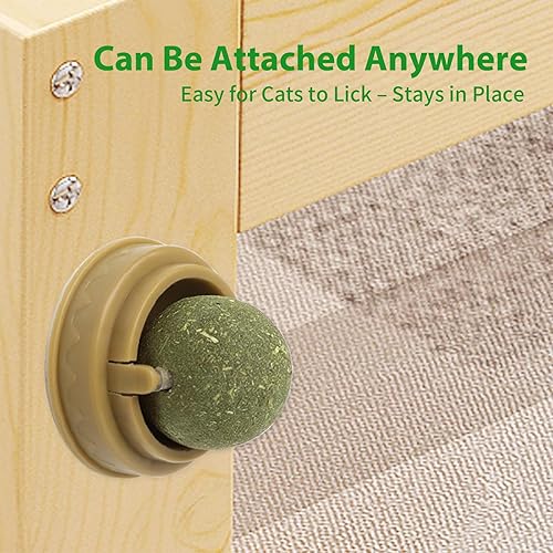 Miniatura 3 de Cat Toys Catnip, Adhesive Catnip Ball Cat Toy Teeth Cleaning Toy