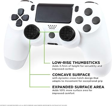 KontrolFreek Omni for PlayStation 4 (PS4) and PlayStation 5 (PS5) | 2 Performance Thumbsticks | 2 Low-Rise Concave | Black