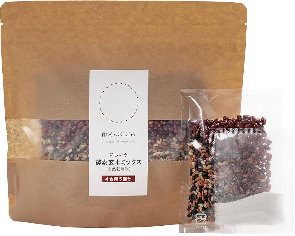 Amazon.co.jp: にじいろ酵素玄米ミックス4合用 酵素玄米ごはんの素