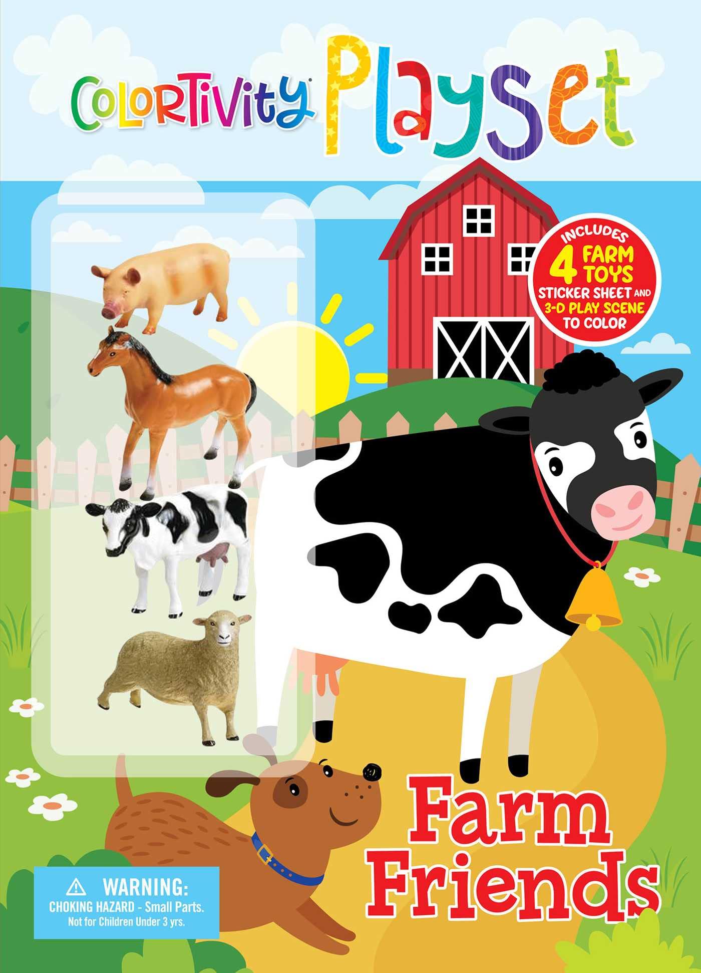 Farm Friends Playset: Colortivity Playset Paperback – Coloring Book, 19 July 2022