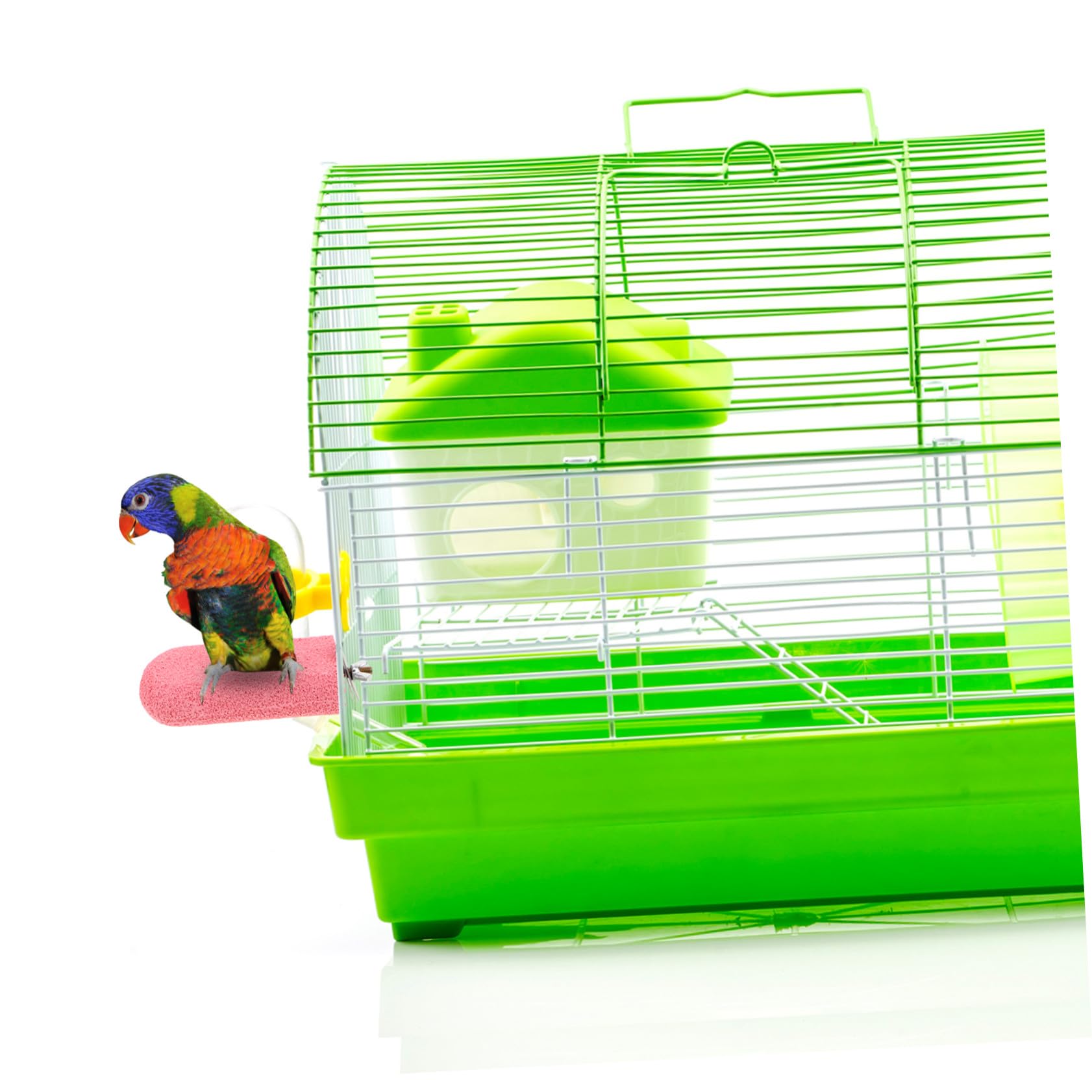 3 Piezas Perchas para Loros Plataforma para Pájaros Soporte para Loros Juguete Interactivo para Jaulas De