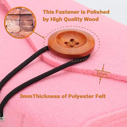 Miniatura 6 de NIDOO Bolsa de almacenamiento portátil de fieltro, accesorios electrónicos Funda protectora para MacBook adaptador de corriente, mouse, teléfono