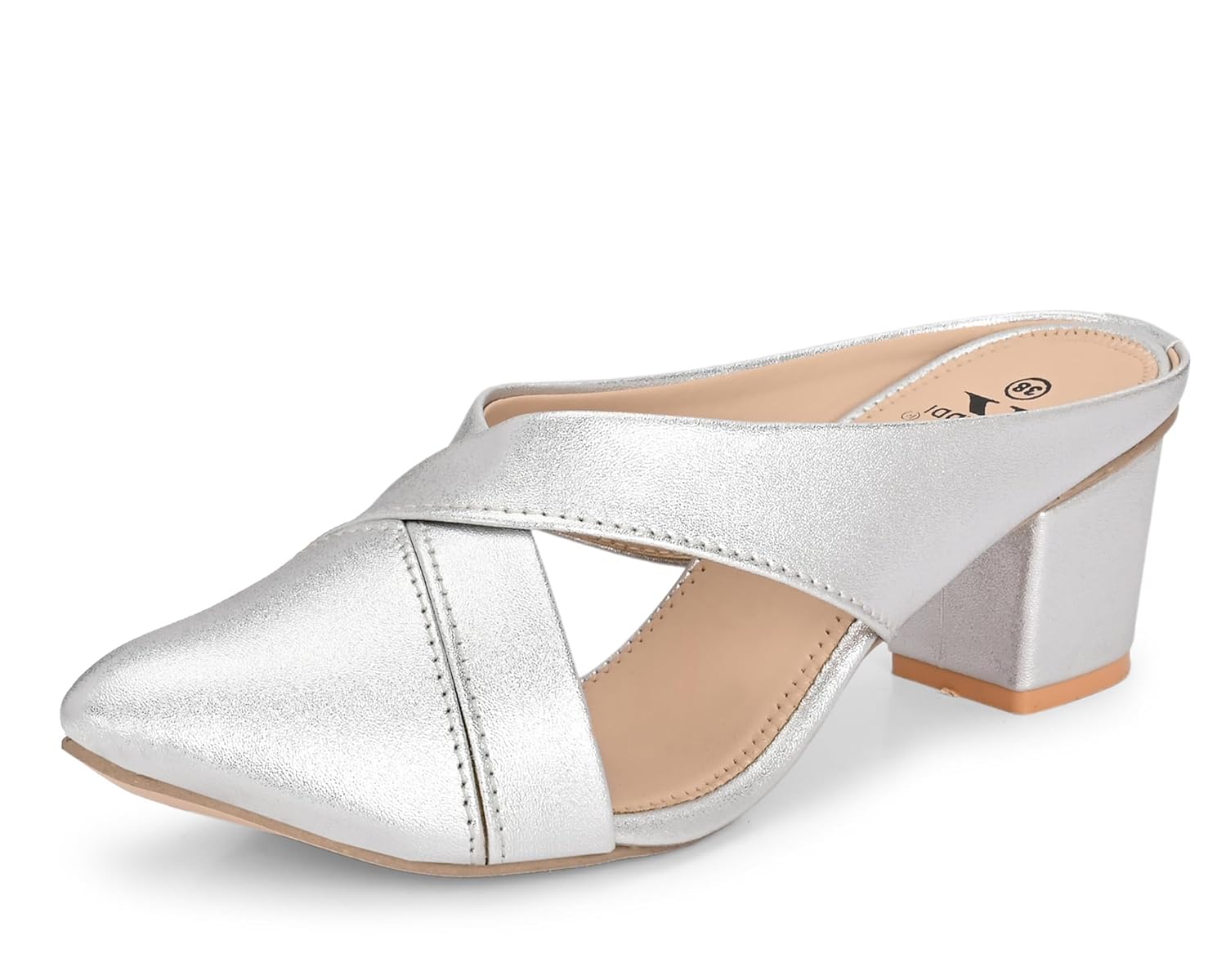 Karaddi Slip on Sandals for Woman | Block Heels Women Stylish | Womens Sandals Heel | Mules for Women Stylish Heels Sandal | Fashion Sandal