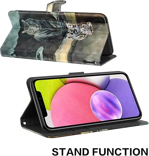 Miniatura 10 de Funda para Samsung Galaxy A14 5G, cartera con tapa y bonito estampado de dibujos animados 3D, funda de piel sintética para mujer, ranuras para