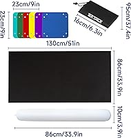 Vista 5 de Tektalk Diseño de mayor capacidad, alfombrilla enrollable para rompecabezas en delicada caja de embalaje con bomba de mano, almacenamiento