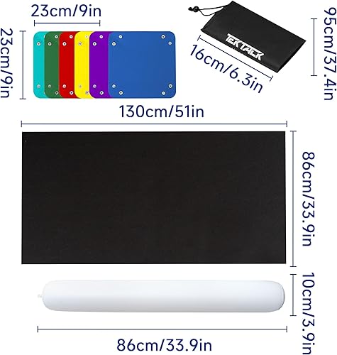 Miniatura 5 de Tektalk Diseño de mayor capacidad, alfombrilla enrollable para rompecabezas en delicada caja de embalaje con bomba de mano, almacenamiento para