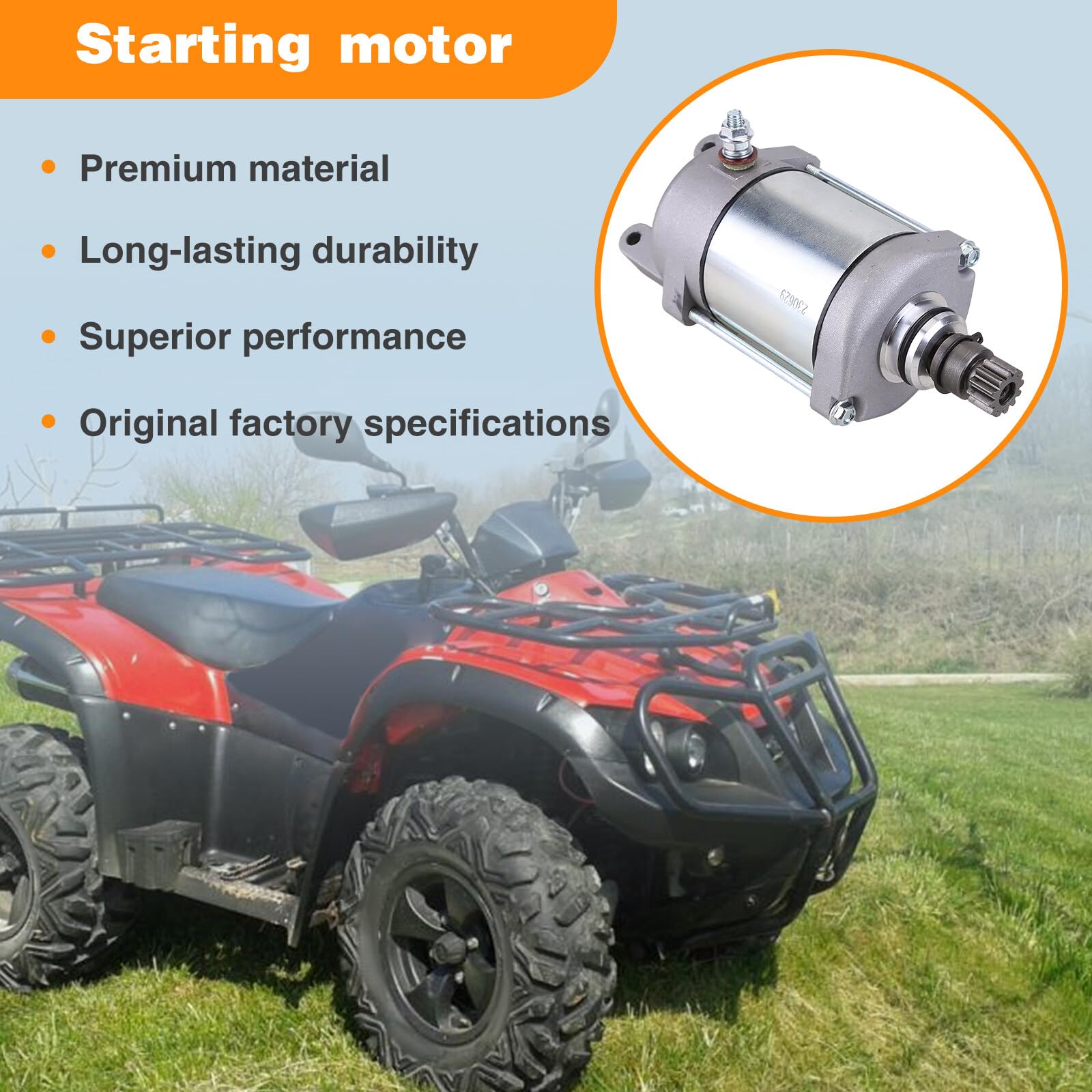 Motorino Avviamento YANHAO - Per TGB Blade Target 425 500 525 550 ATV Quad, 924470E - Foto 1