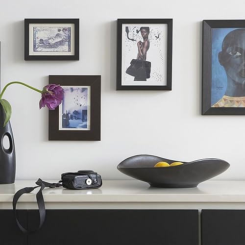 Miniatura 8 de UHFWIFR Portarretratos de madera maciza de 9 x 12 pulgadas, fotos de 6 x 8 pulgadas o 5 x 7 pulgadas con paspartú o marco de 9 x 12 pulgadas sin