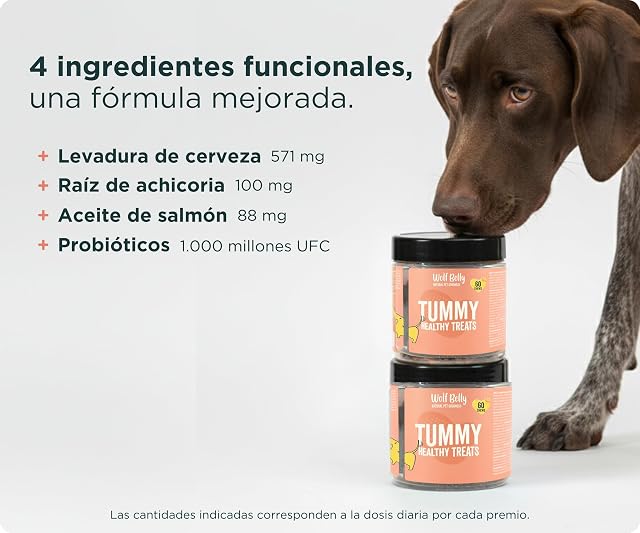 Foto 3 de 8 de Wolf Belly - Prebióticos y Probióticos Perros (60 Galletas)