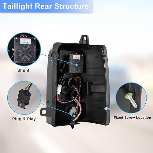 Miniatura 7 de ROXX Montaje de luces traseras LED para Jeep Grand Cherokee 1997 1998 reemplazo de lámpara trasera con señales de giro LED luces de freno luz de