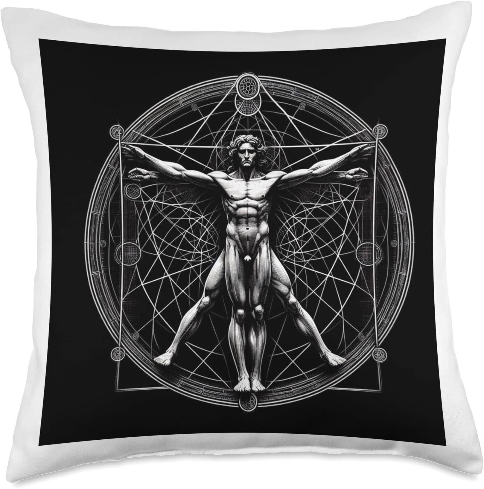 leonardo davinci Throw Pillow