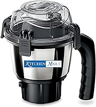 Kitchen Mart 750W Replacement Chutney Jar for Bosch Mixer Grinder (400 ml, Silver)