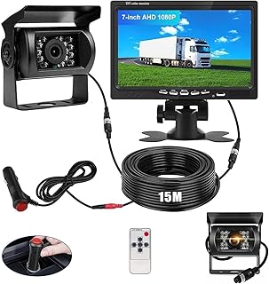 SEMHALF Car Reversing Camera Kit with 7" Rear View Monitor