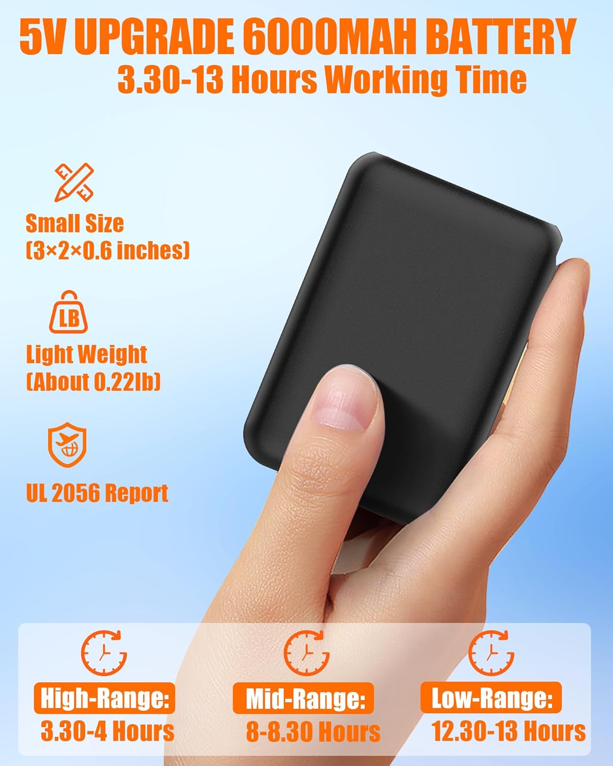 Heated Boot - Men and Women Non-Slip Water Proof Electric Heating Shoe, Upgraded 6000mAh Battery Pack (Black Women's, 6-7)