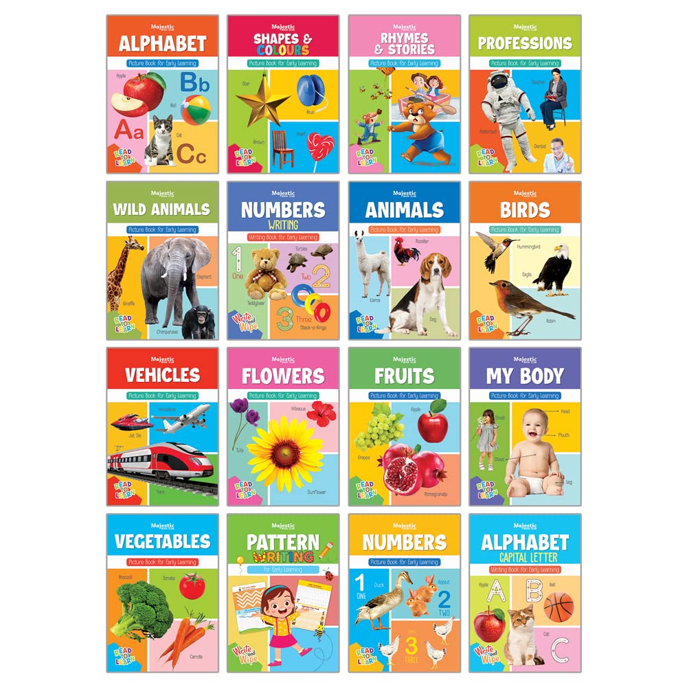 THE BOOK TREE My First Learning Picture Books and Wipe and Clean Books Set of 16 for Kids Unknown Binding – 31 December 2019