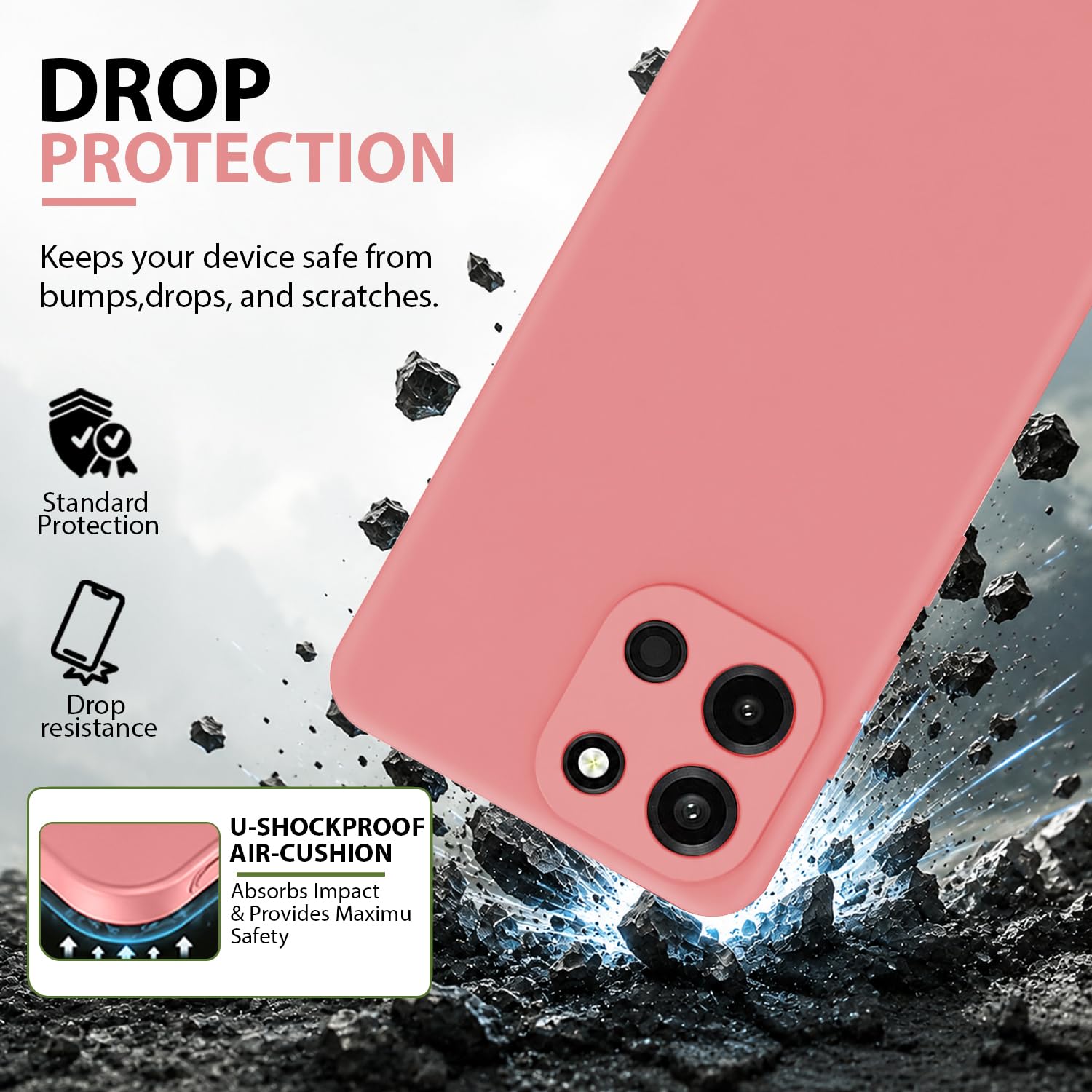 OnePlus Nord 6 5G Case - Pink Silicone Cover -2
