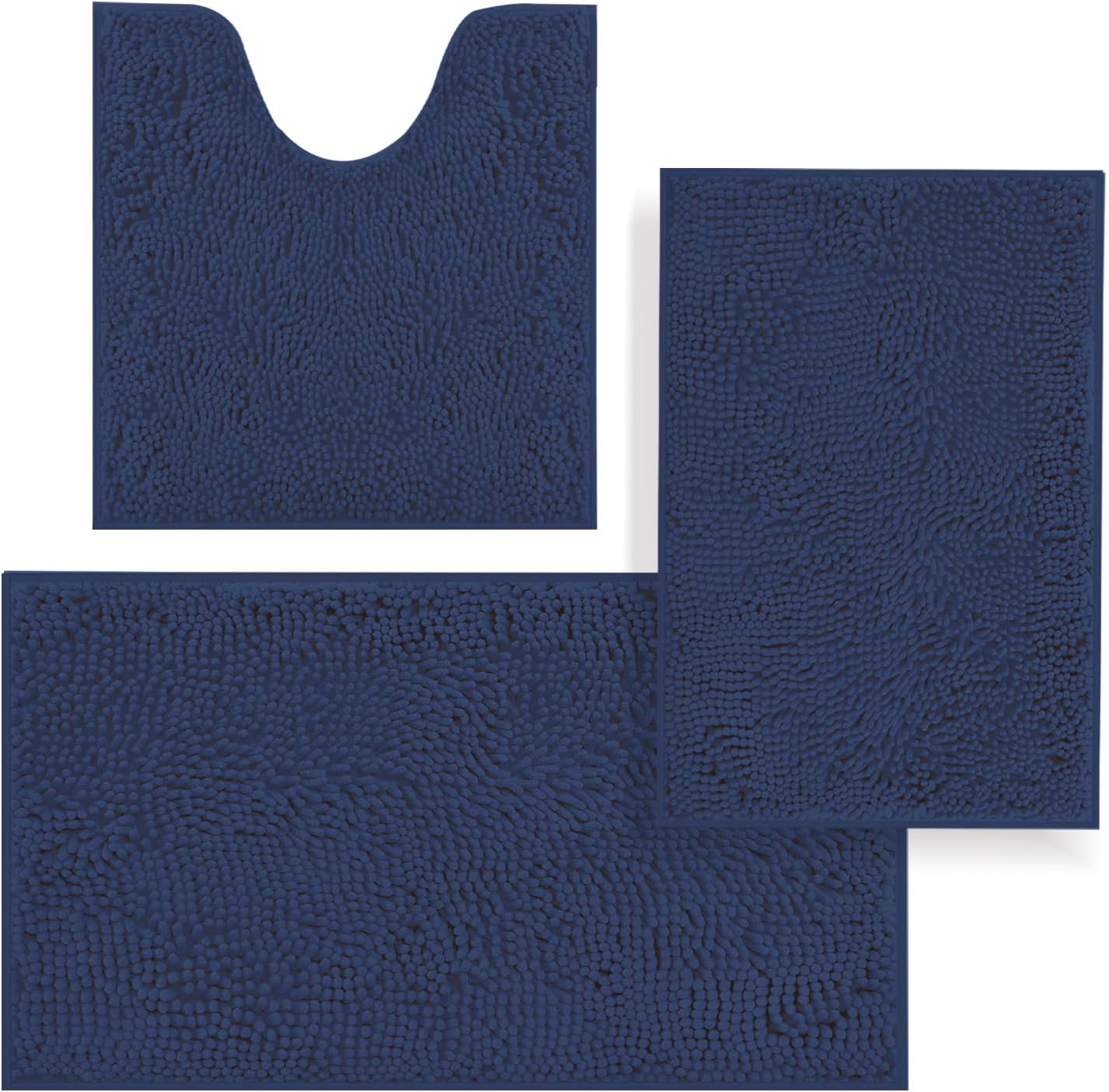 Bathroom Rugs Sets 3 Piece,Bath Mats for Bathroom Non Slip
