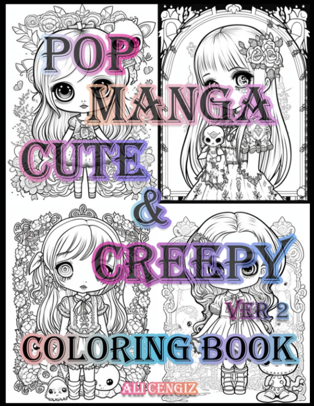 Amazon.com: Pop Manga Cute And Creepy Ver2 : A Coloring Book for Manga ...