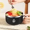 Ramen Bowl with Lid - Ramen Maker Noodle Maker, Instant Noodle Bowl with Lid and Handle, 1000ml Stainless Steel Stainless Steel Instant Noodle Bowl, Stainless Steel Instant Noodle Bowl, Stainless