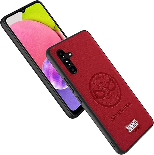 Miniatura 6 de IRON SPIDER Funda para Galaxy A13 5G y A04S, con personaje de superhéroe, funda de piel para Samsung A13 (rojo)