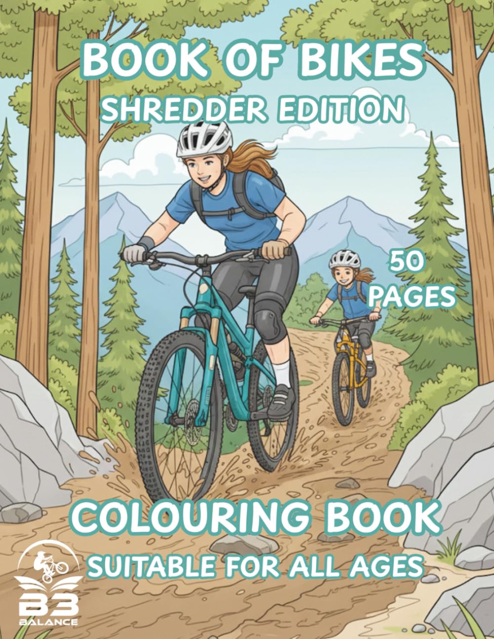 Book of Bikes - Shredder Edition: A Creative Colouring Book for All Ages. Part of the Interactive 'Book of Bikes' Series.
