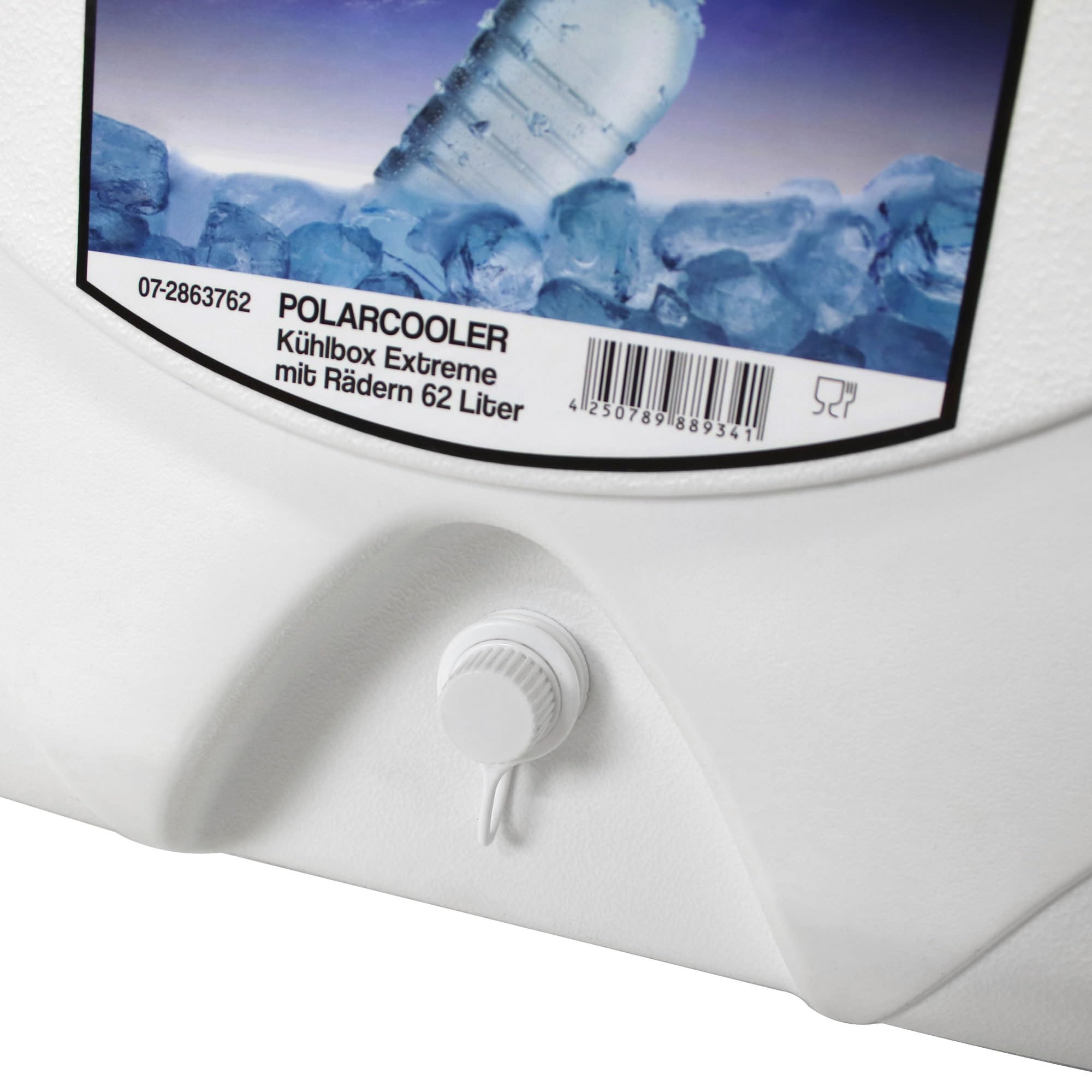 Waterside Polarcooler Kühlbox Extreme mit Rädern 62 Liter - Robuste Thermobox für Reisen und Ausflüge