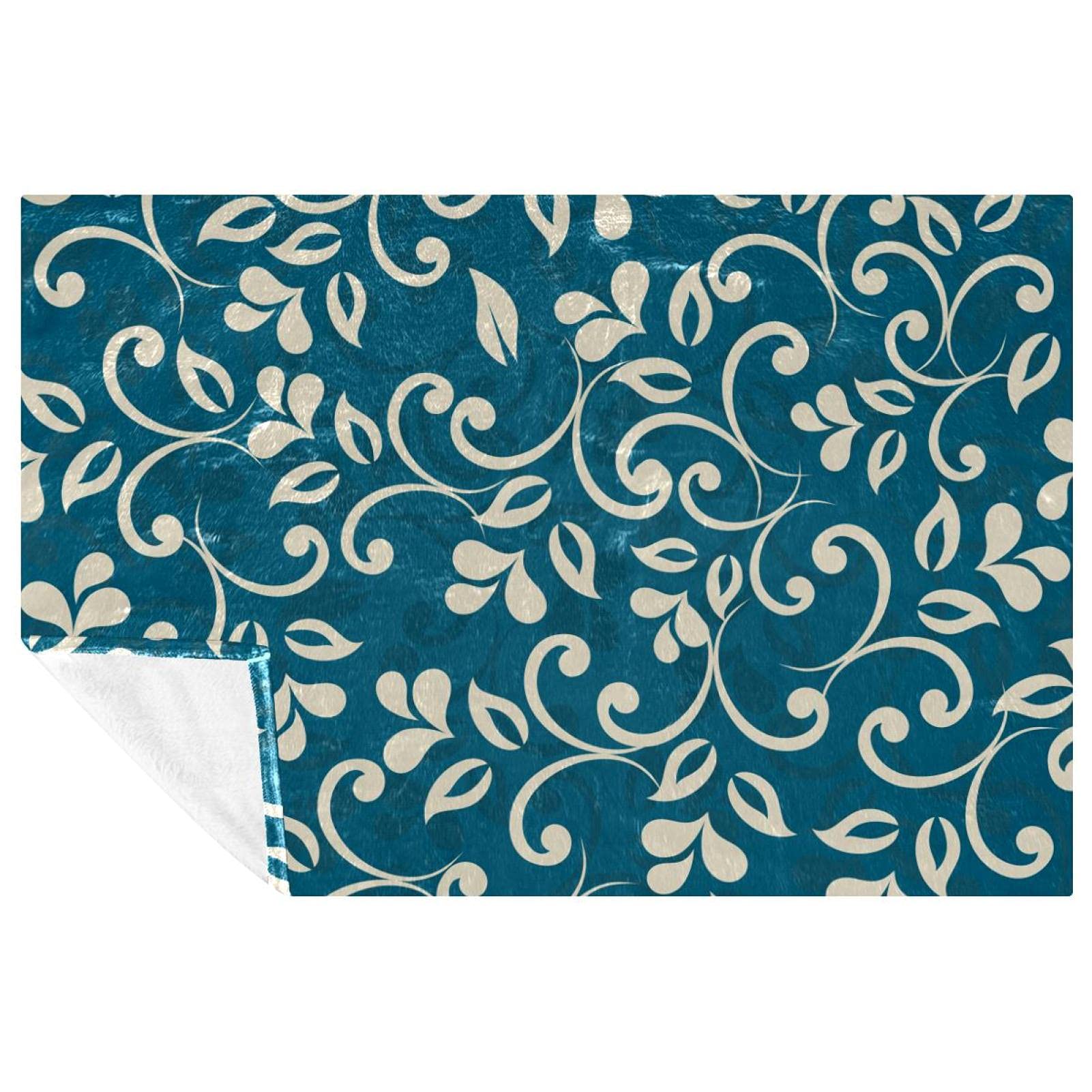 Couverture douce et chaude motif classique 150x100 cm pour lit et canapé