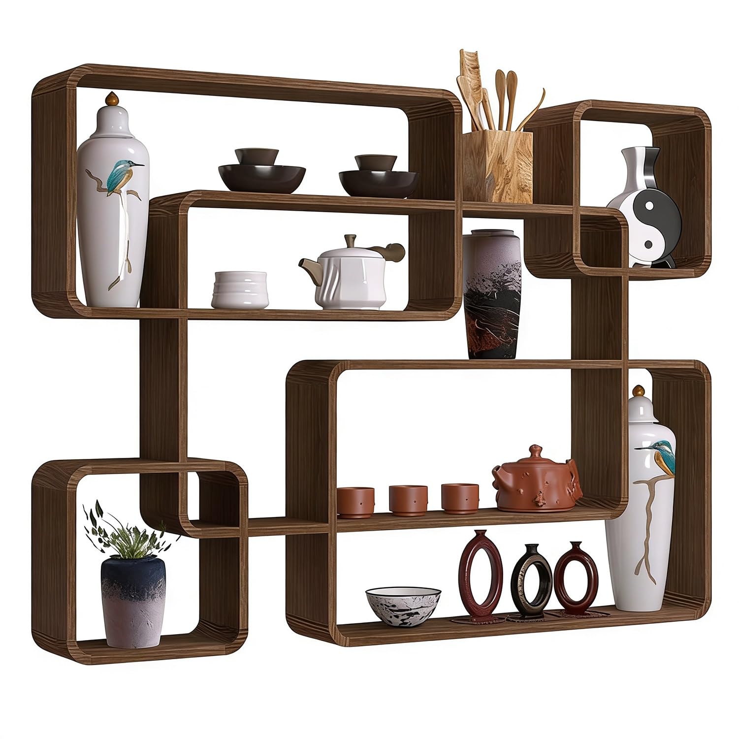 Étagère rustique pour mugs à café : fini les placards encombrés !