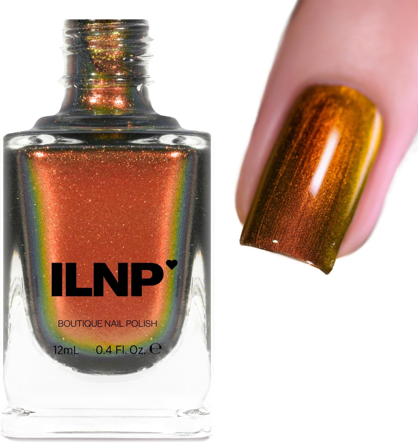 ILNP Abundance - Red, Orange, Bronze, Gold Ultra Chrome Color Shifting Nail Polish