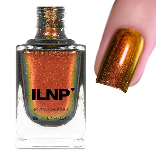 ILNP Abundance - Red, Orange, Bronze, Gold Ultra Chrome Color Shifting Nail Polish - Abundance - 0.4 Fl Oz (Pack of 1)