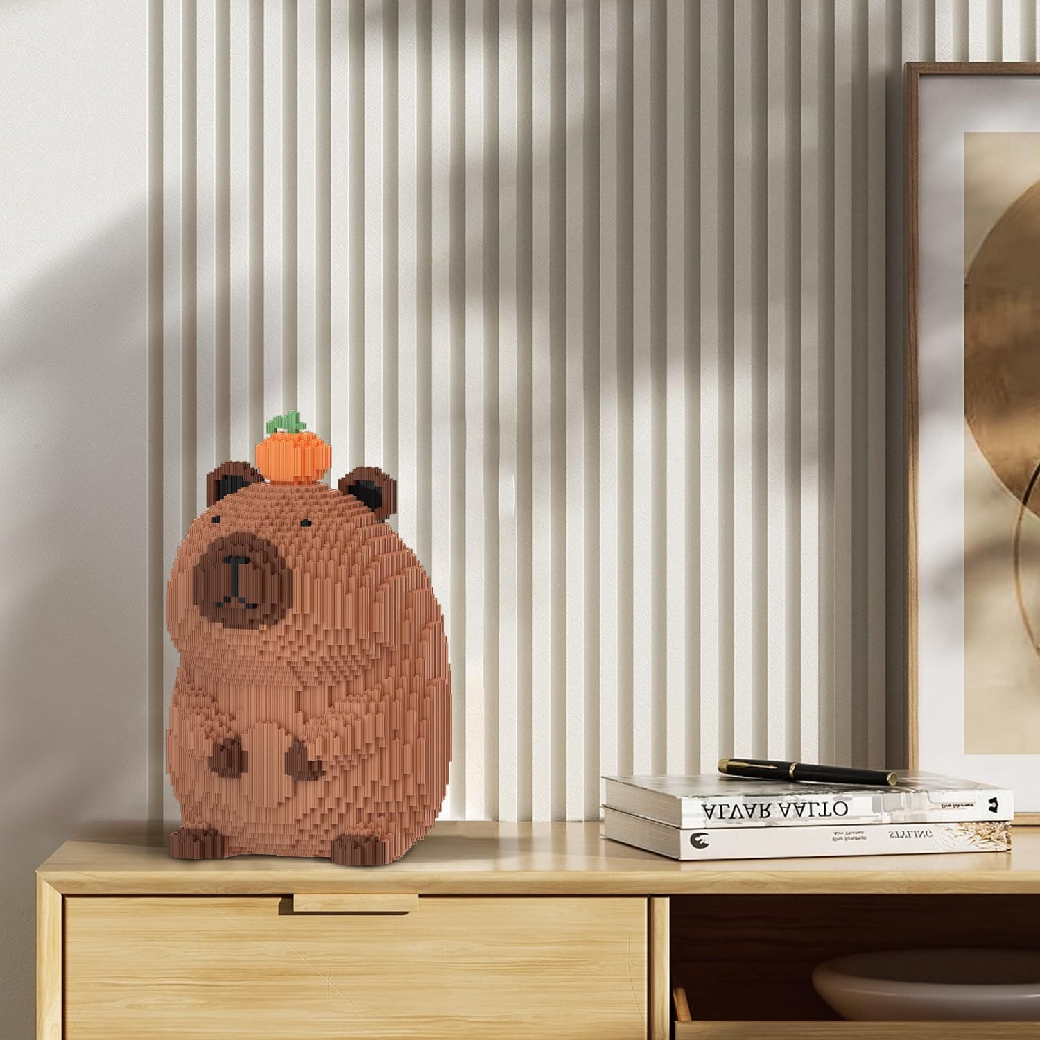Capybara Building Blocks (8600PCS) | Capybara Display Model | Micro 3D Animal Building Blocks | Playful Design for Adults & Kids | Idea for Home & Office Decor