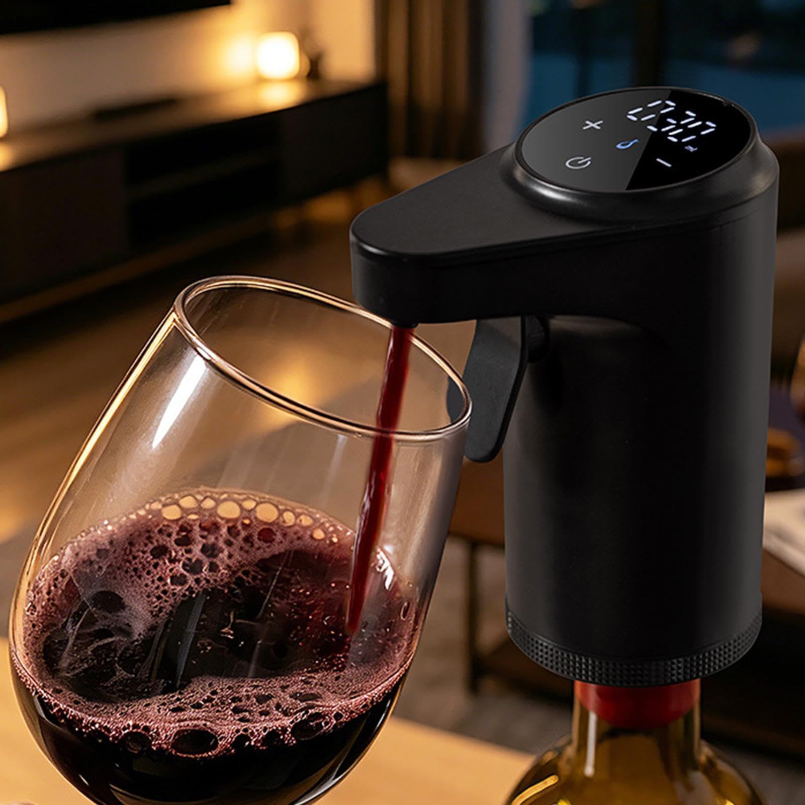 Aireador de vino eléctrico Dispensador portátil de licor con pantalla LED