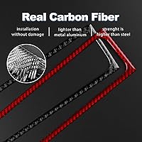 Vista 6 de AIRSPEED Para BMW M5 E39 Cubierta del marco de la caja del reposabrazos de la consola central, calcomanía de fibra de carbono accesorios interiores