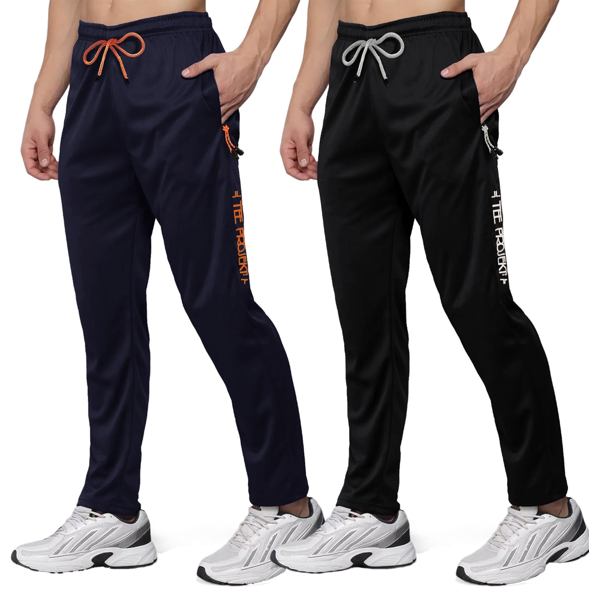 pinkmint Men Combo Track Pant with Lycra Elastic Jogger Suitable for Active Wear, Jogger Yoga Wear, Sports (Pack of 2)-picture-23